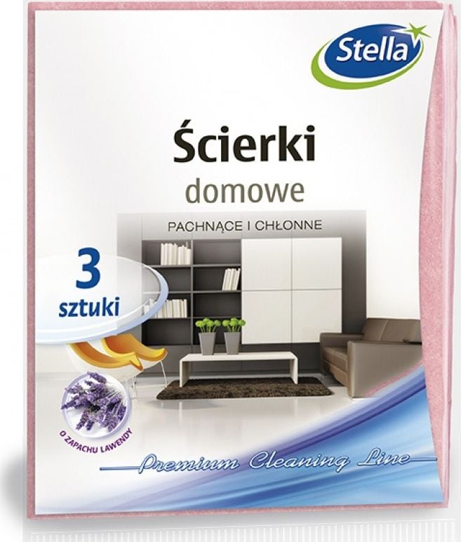Lavete de casa Stella STELLA, parfum de lavanda, 3 buc., lavanda