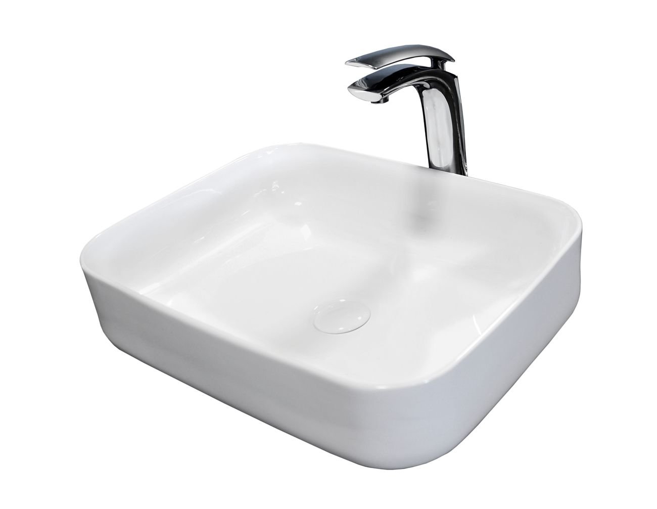 Lavoar Demi White, montaj pe blat, 51x39 cm, ceramica sanitara