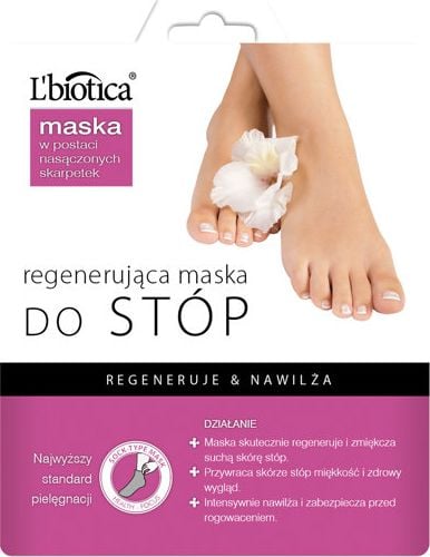 Lbiotica Regenerujące nawilżające skarpety do stóp 32 ml 1 para