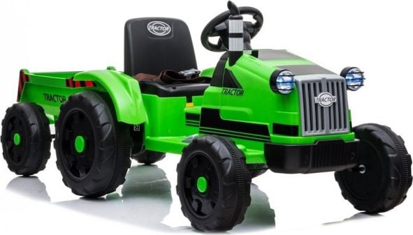 Lean Cars Traktor na Akumulator z Przyczepą CH9959 Zielony