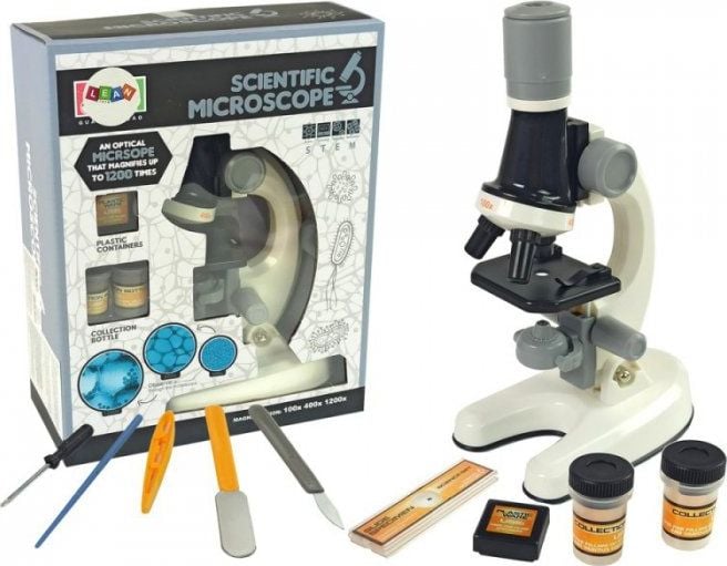 Kit Educativ Microscop Copii Lean Sport Alb