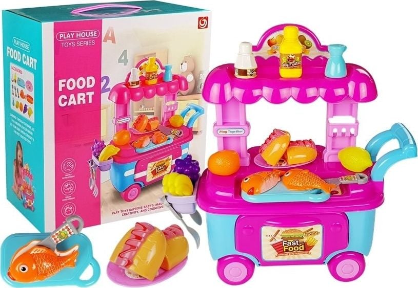 Lean Sport Mobile Fast Food Market Mașină de jucărie + Accesorii