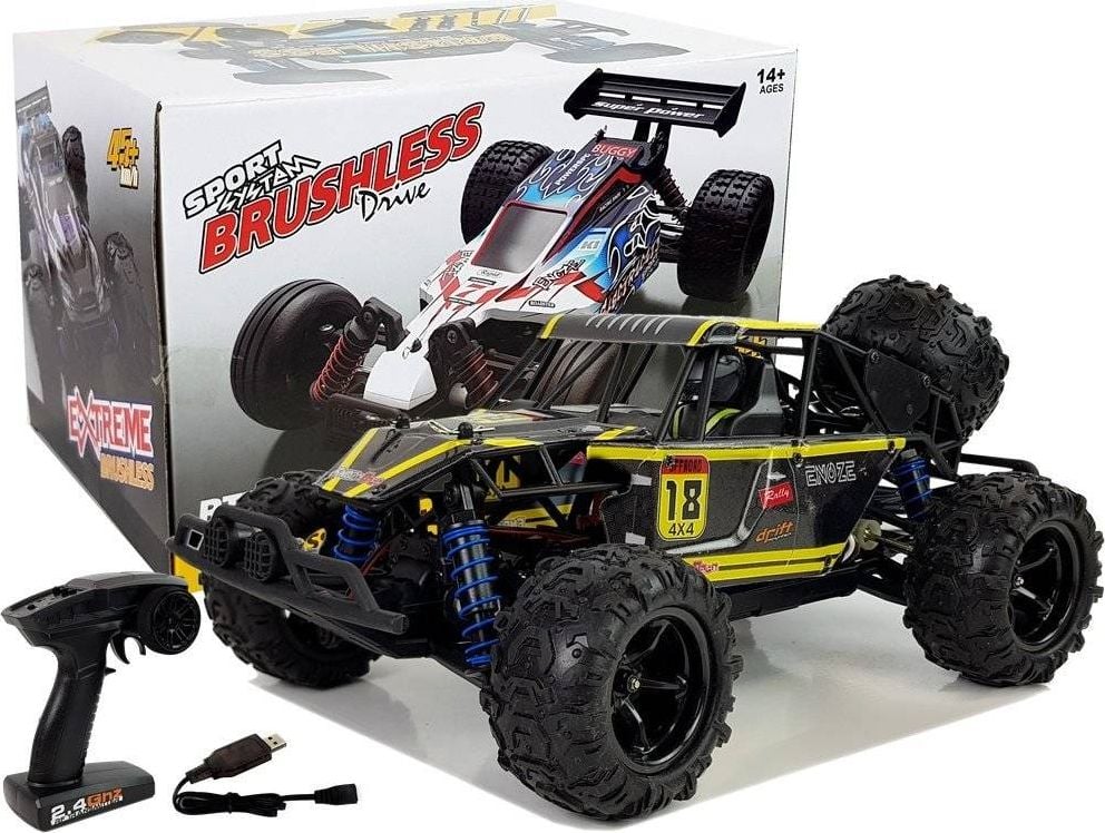 Lean Sport RC Buggy off-road 1:18 Galben ENOZE 9303E 45 km/h