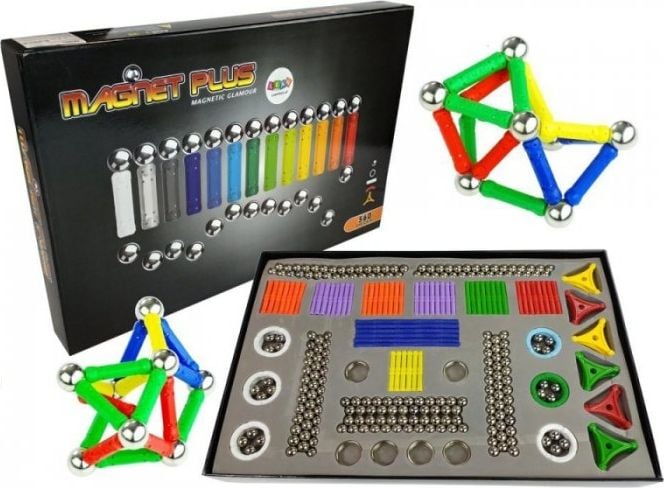 Lean Sport Set Magnastix Magnetic Blocks 560 + Blackboard