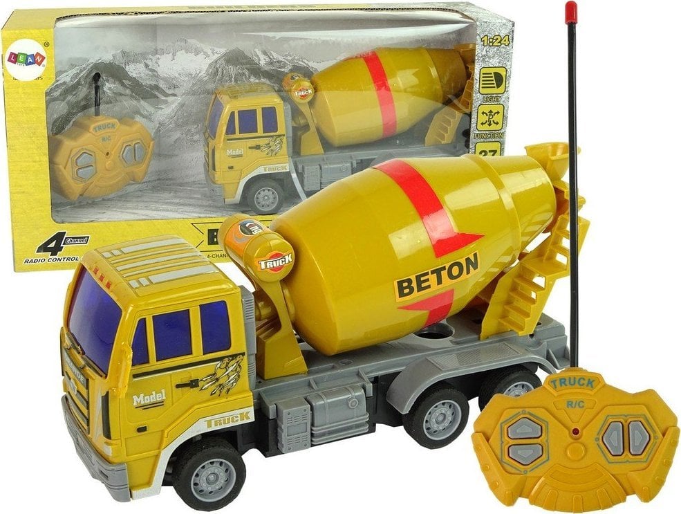 LeanToys Betoniere Pilot R/C Pear Yellow