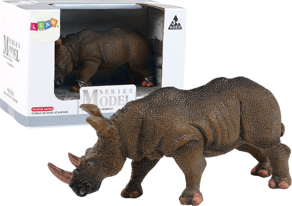 LeanToys Figurină Figurină mare de colecție Rinocerul Animalelor lumii