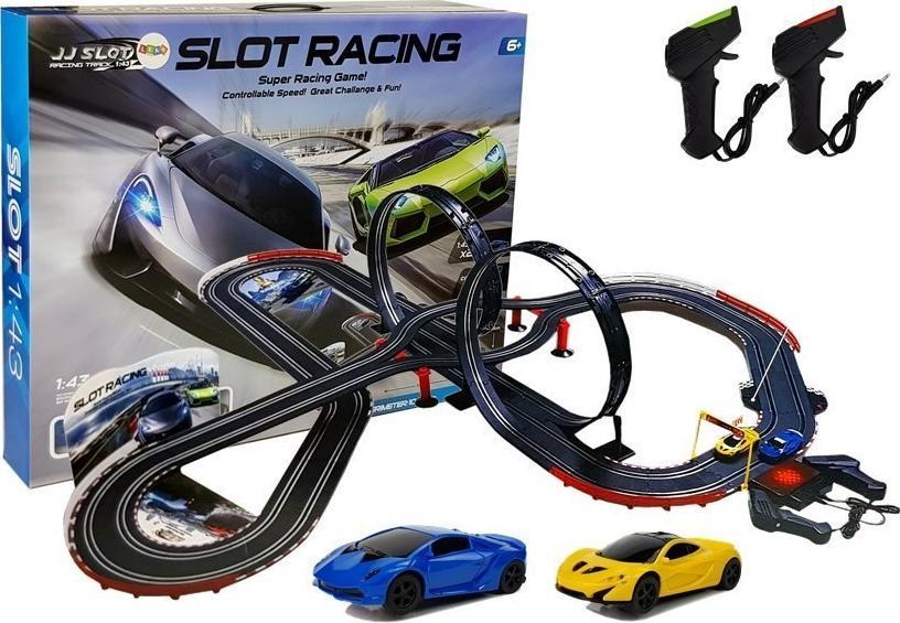 Leantoys Import Huge Race Track 2 Bucle 1:43 Mașini Telecomandă 1020cm Lumini