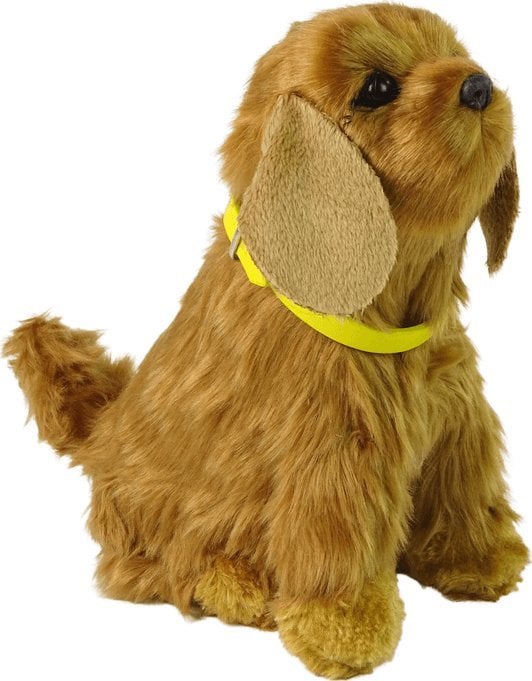 LeanToys Interactive Dog Puppy Cocker Spaniel Plush Barks Waggles His Coada