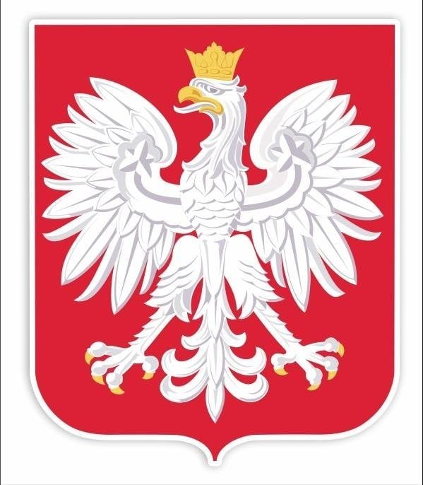 LearnHow Decoratiuni pentru ferestre cu două fețe - Emblema Poloniei A3