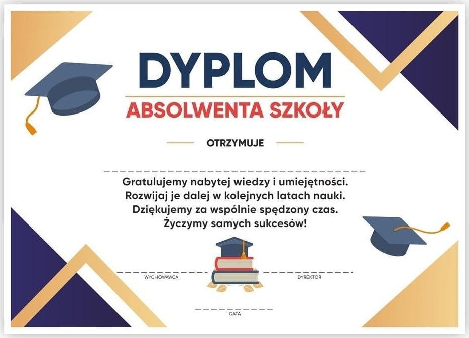 LearnHow Diploma de absolvire a școlii A4 - Birette 30 buc