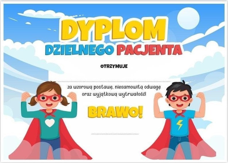 LearnHow Brave Patient Diploma A4 - Super Copii 10 buc