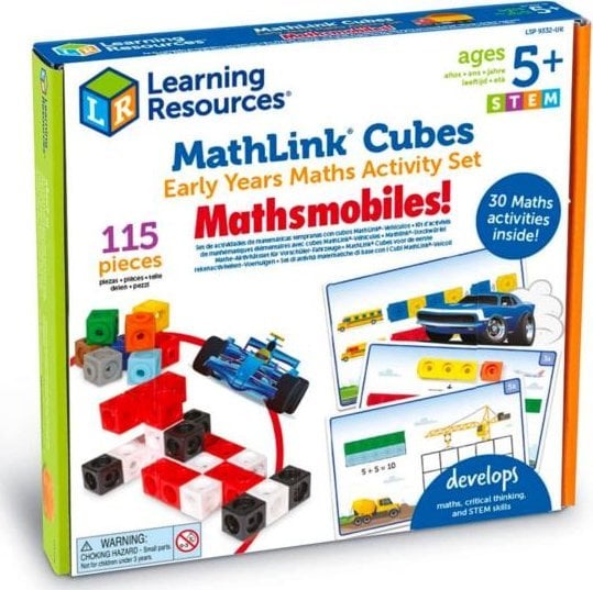 Resurse de învățare Blocuri de cuburi matematice Set de cuburi MathLink