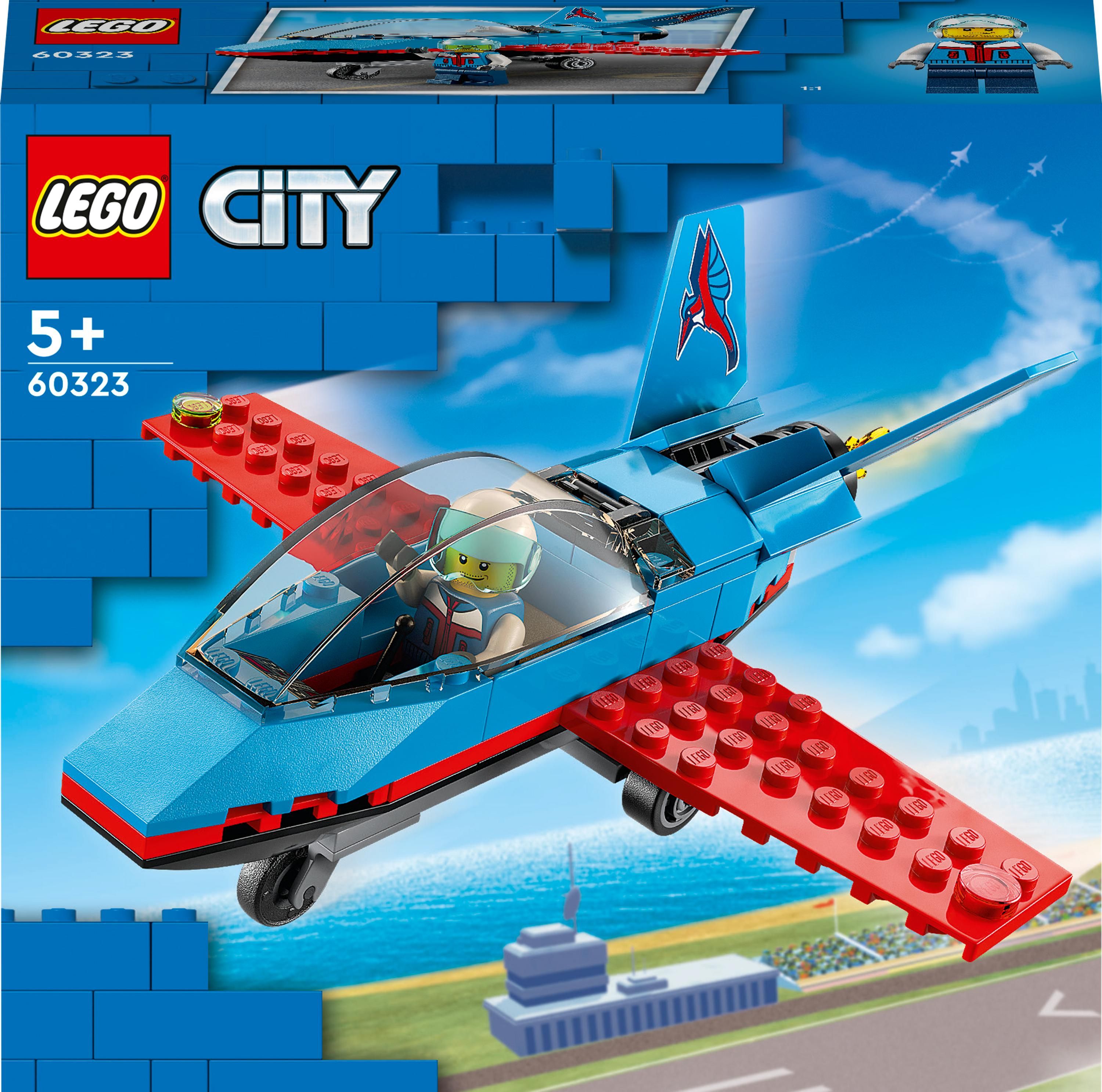 LEGO® City - Avion de acrobatii 60323, 59 piese
