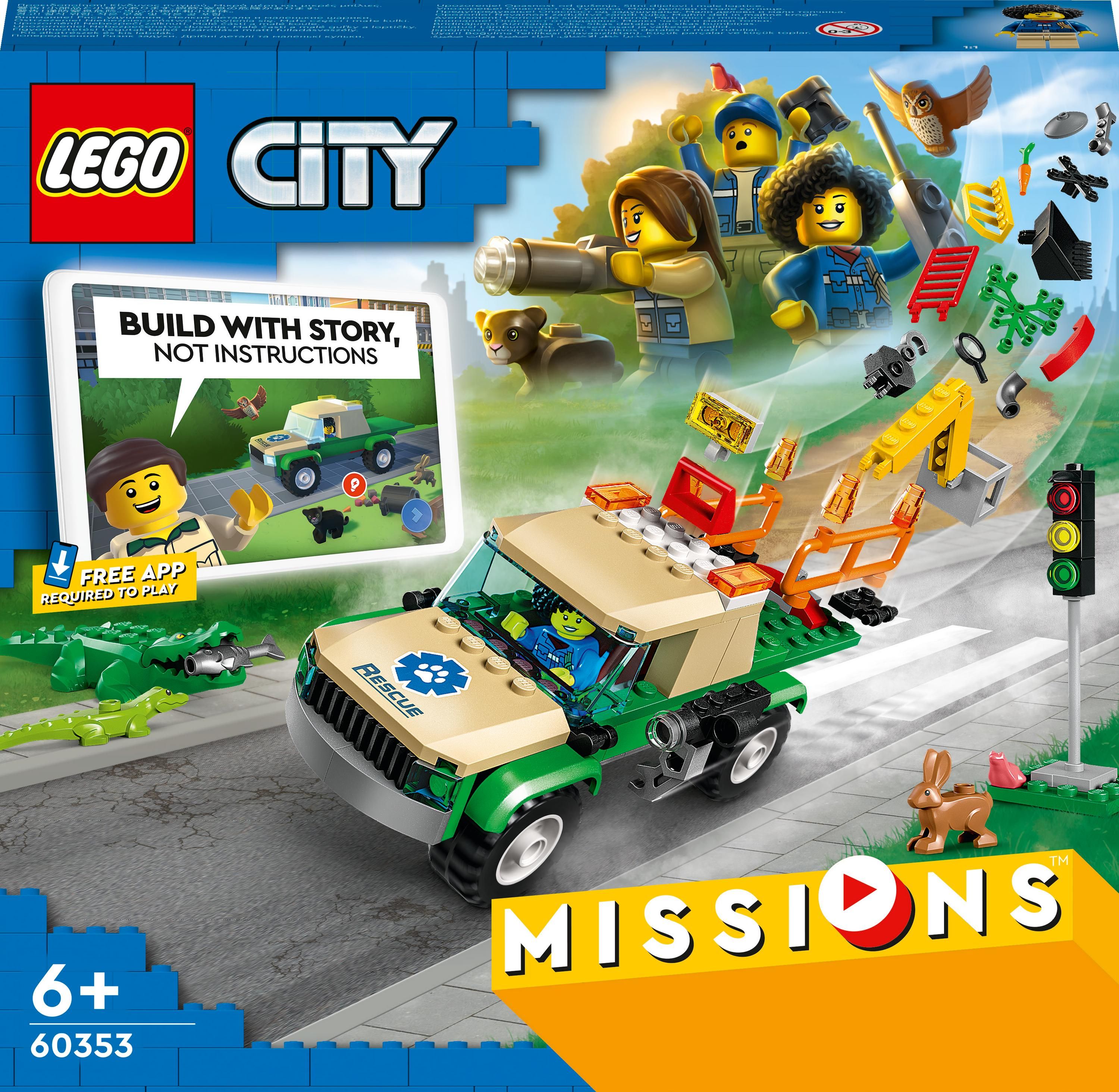 LEGO® City - Misiuni de salvare a animalelor salbatice 60353, 246 piese