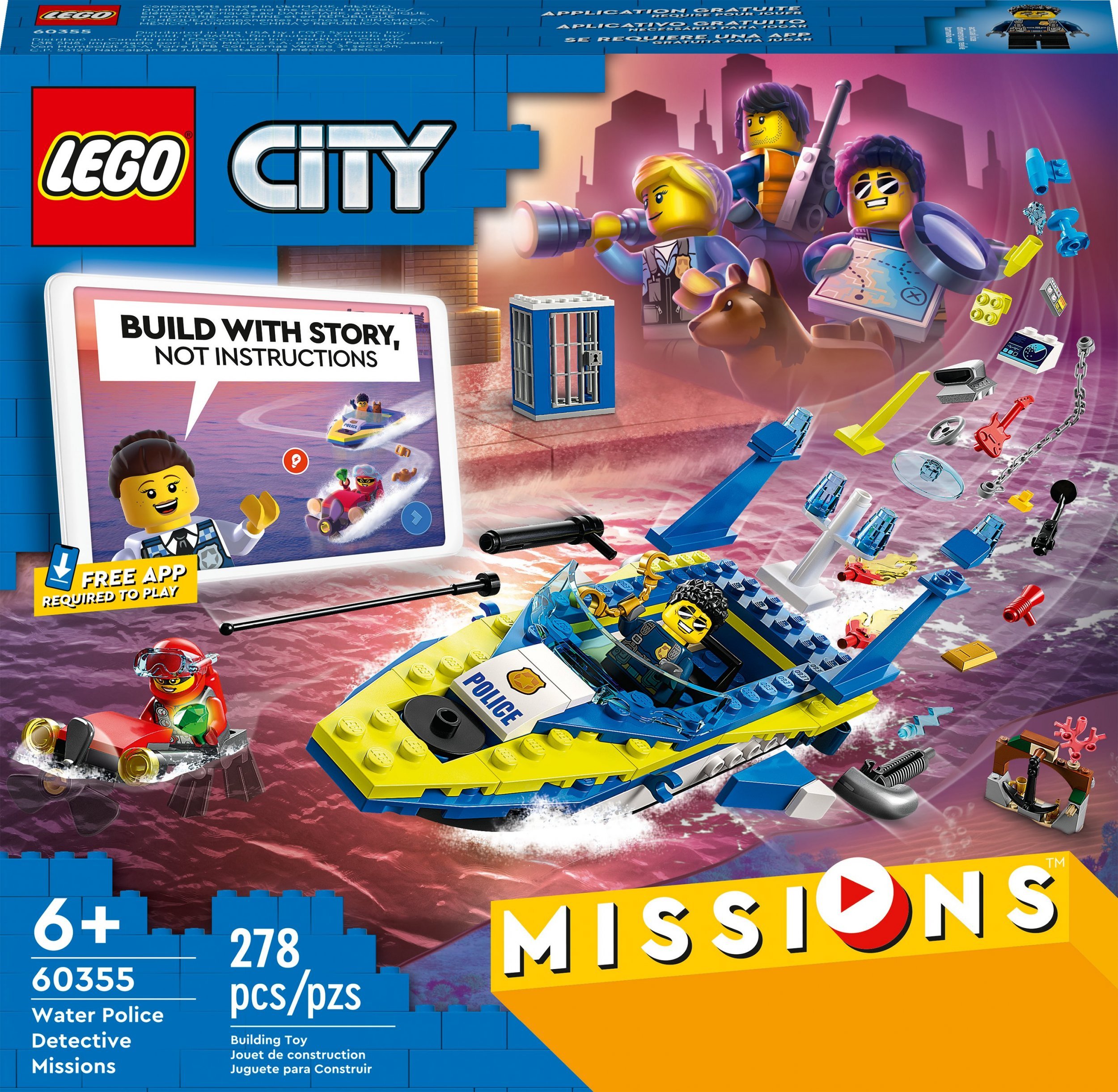 LEGO® City - Misiunile politiei apelor 60355, 278 piese