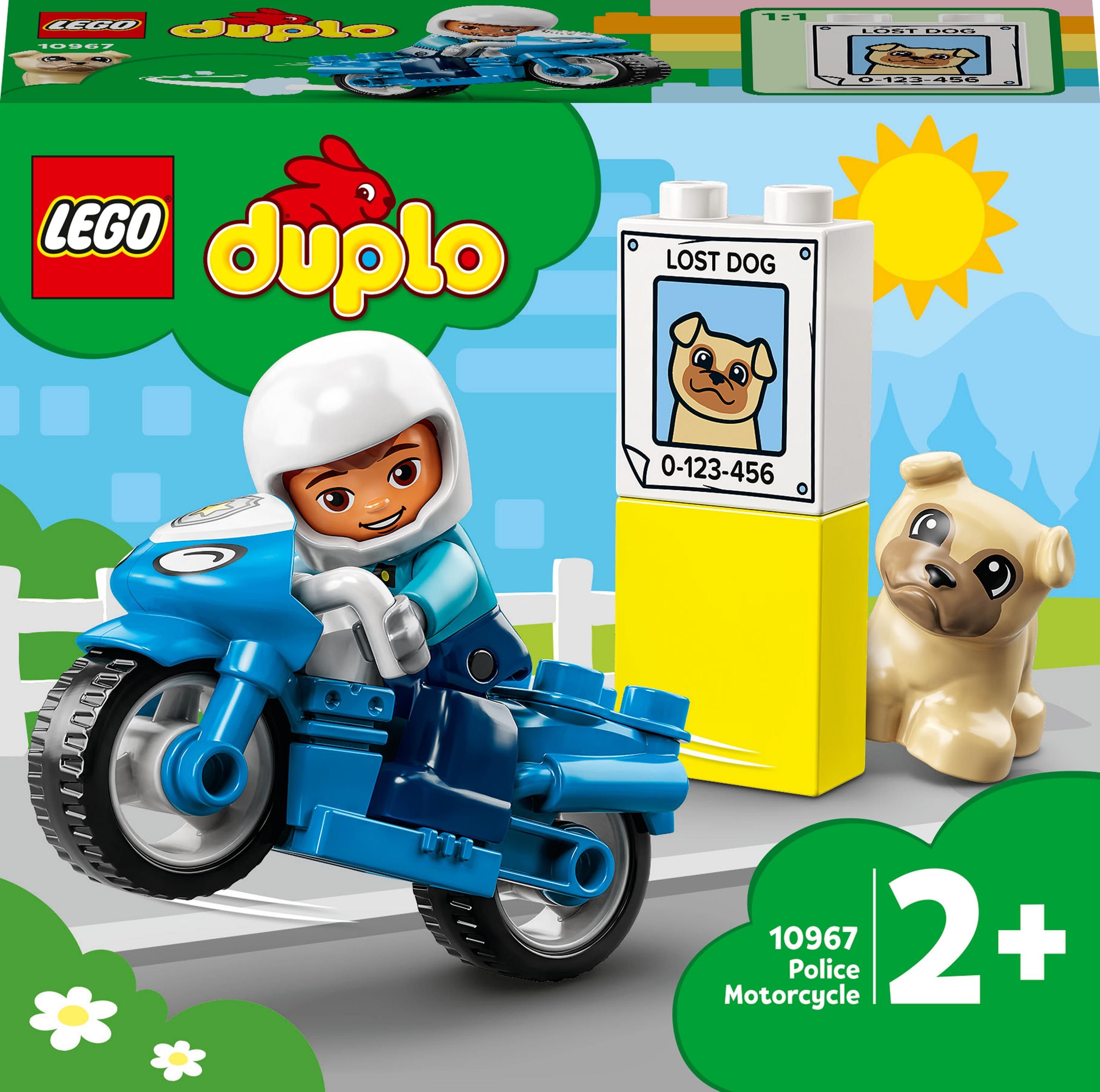 LEGO® DUPLO® - Motocicleta de politie pentru salvare 10967, 5 piese