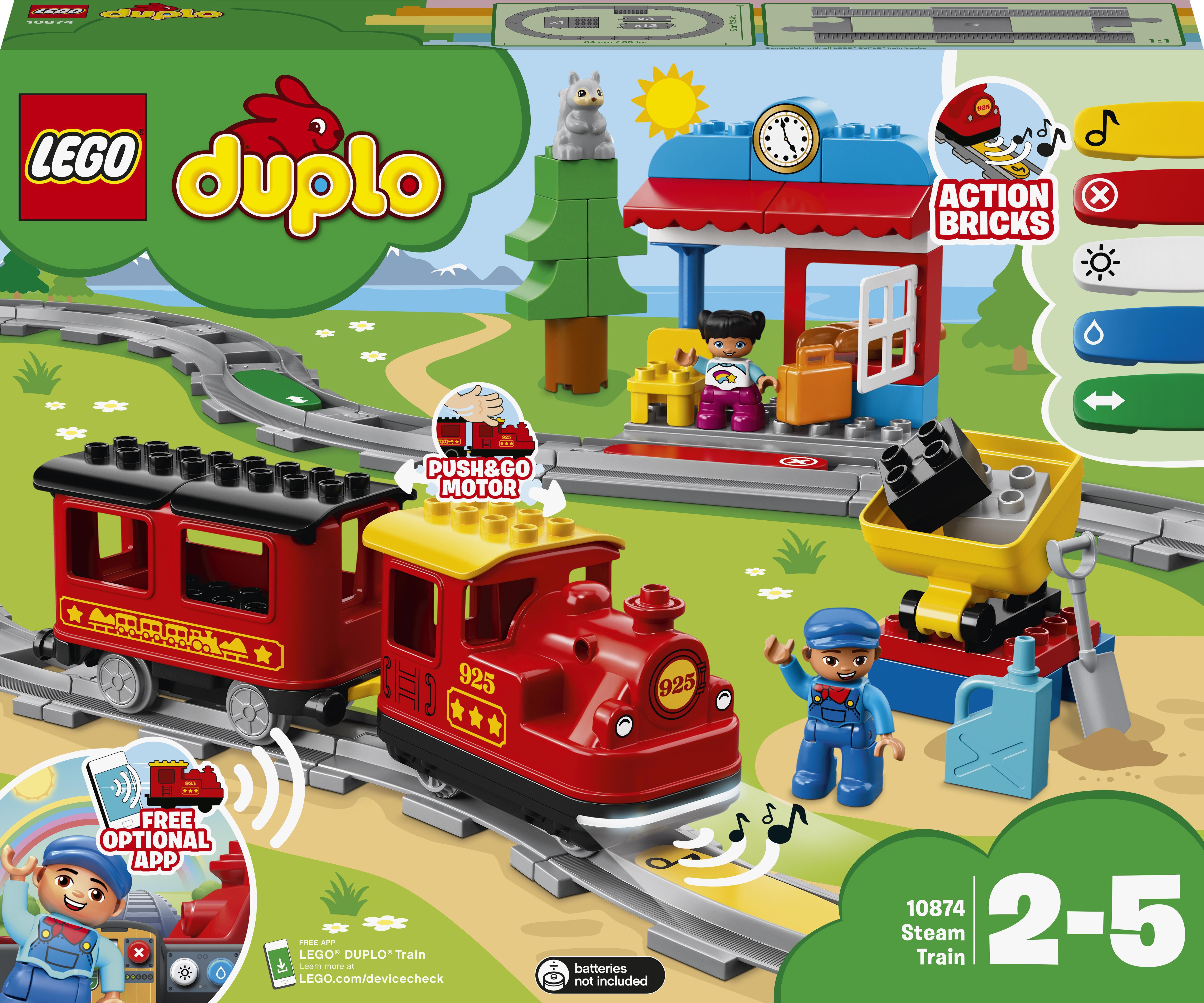 LEGO DUPLO - Tren cu aburi 10874