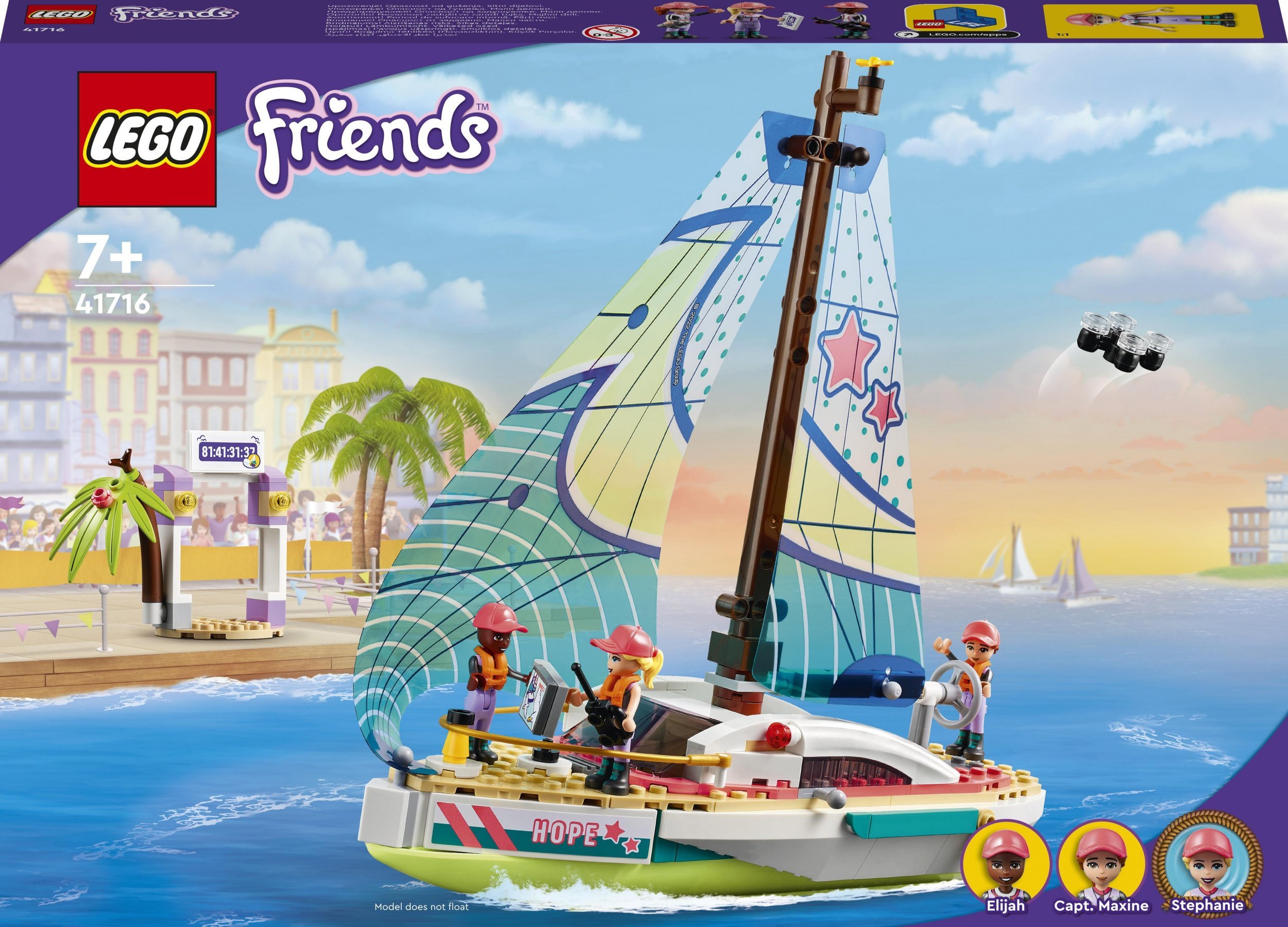 LEGO® Friends - Aventura nautica a lui Stephanie 41716, 304 piese