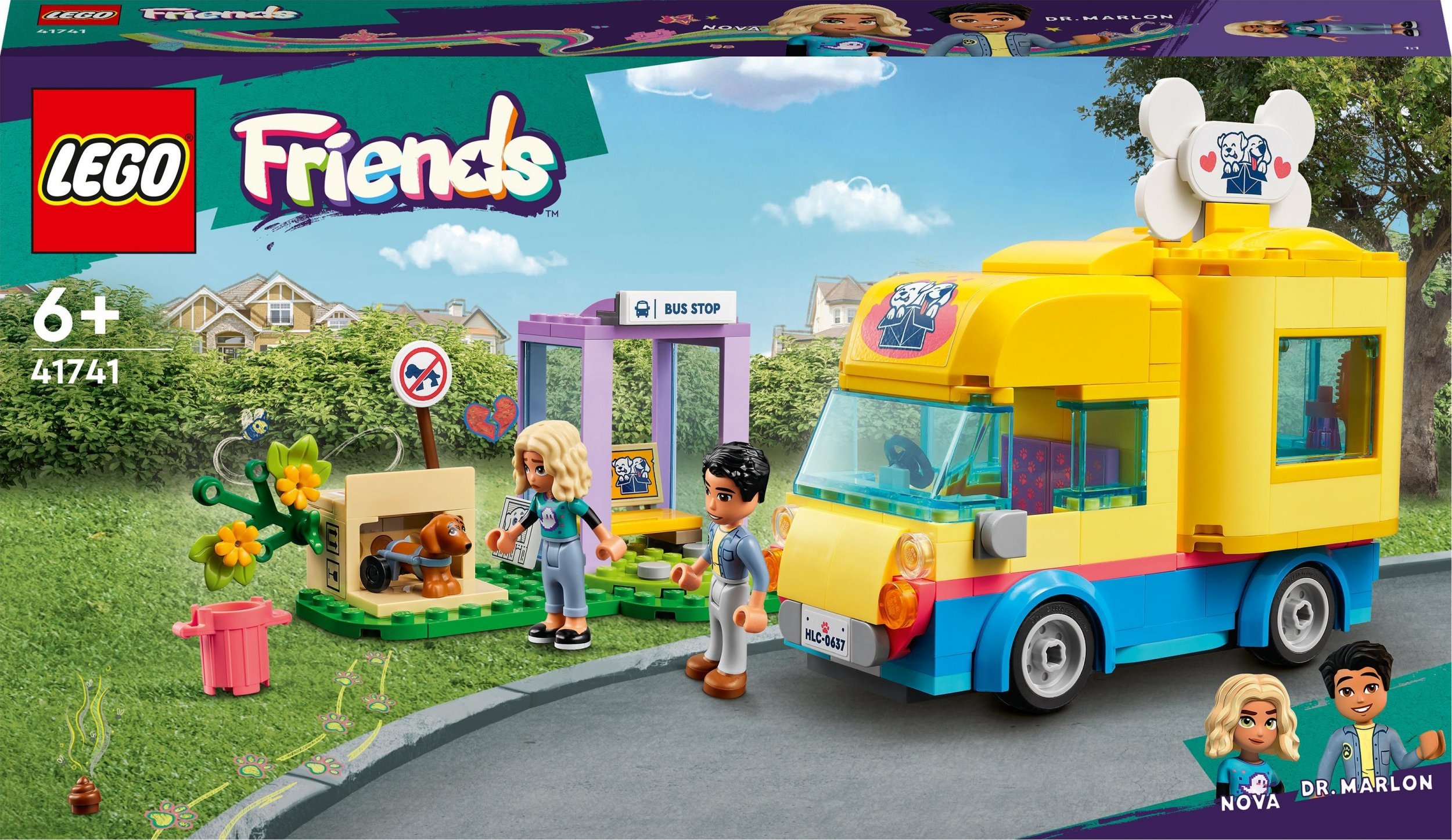 Furgoneta de salvare a câinilor LEGO Friends (41741)