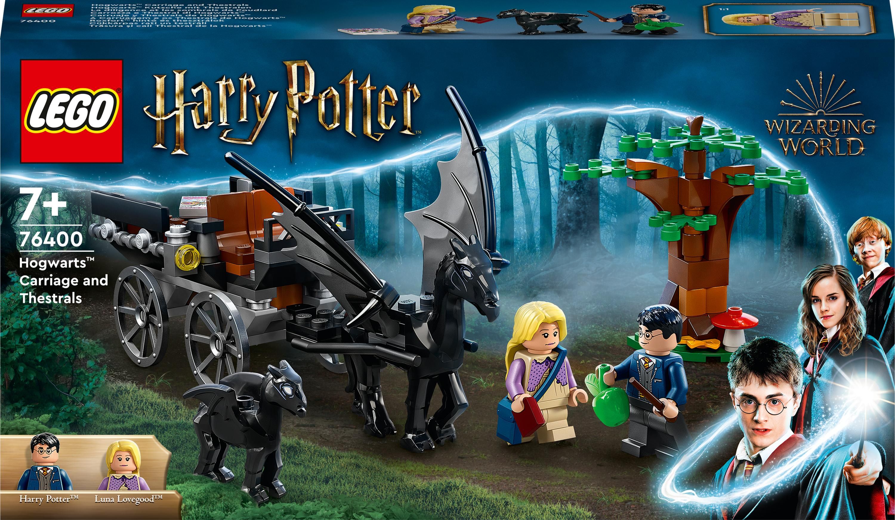 LEGO® Harry Potter™ - Trasura si caii Thestral de la Hogwarts™ 76400, 121 piese