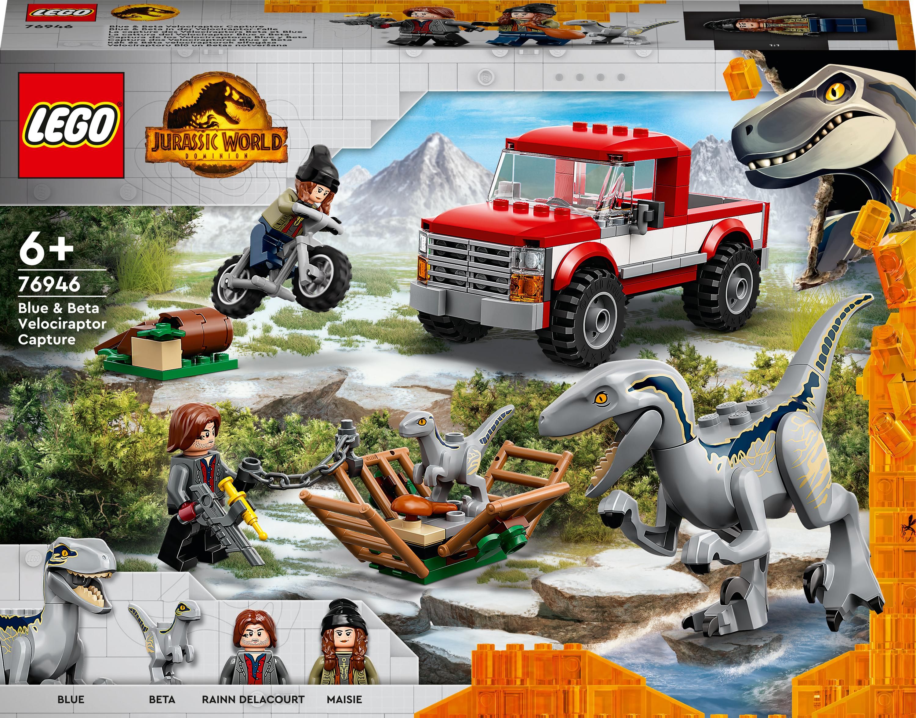 LEGO® Jurassic World - World Capturarea Velociraptorilor Blue și Beta 76946, 181 piese