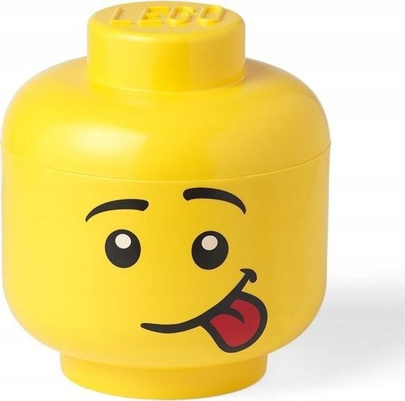 Cutie depozitare LEGO cap minifigurina Silly, marimea S