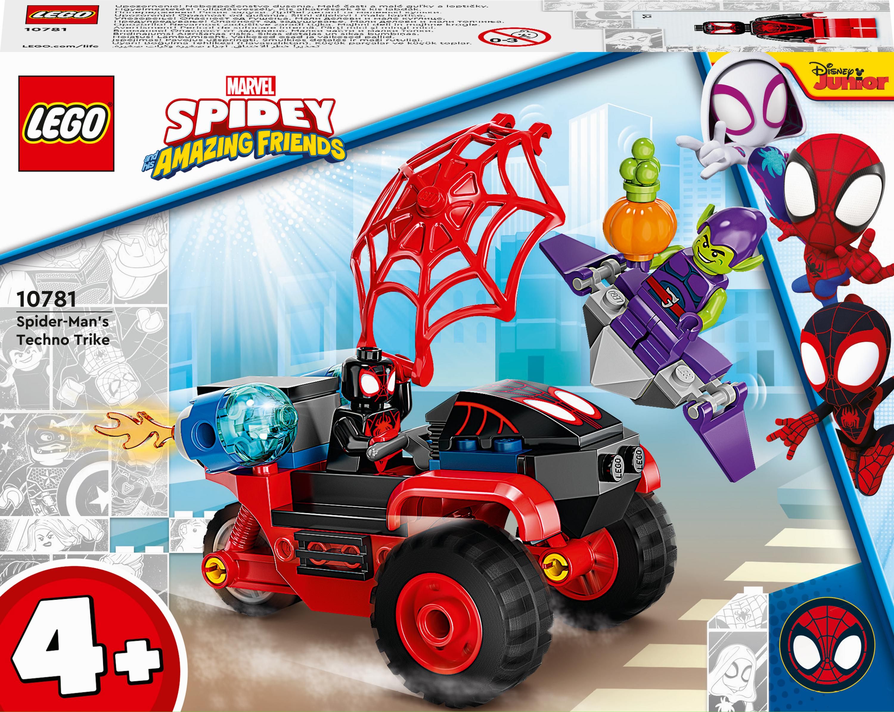 LEGO Marvel Spider-Man Miles Morales: Tricicleta Techno a lui Spider-Man (10781)