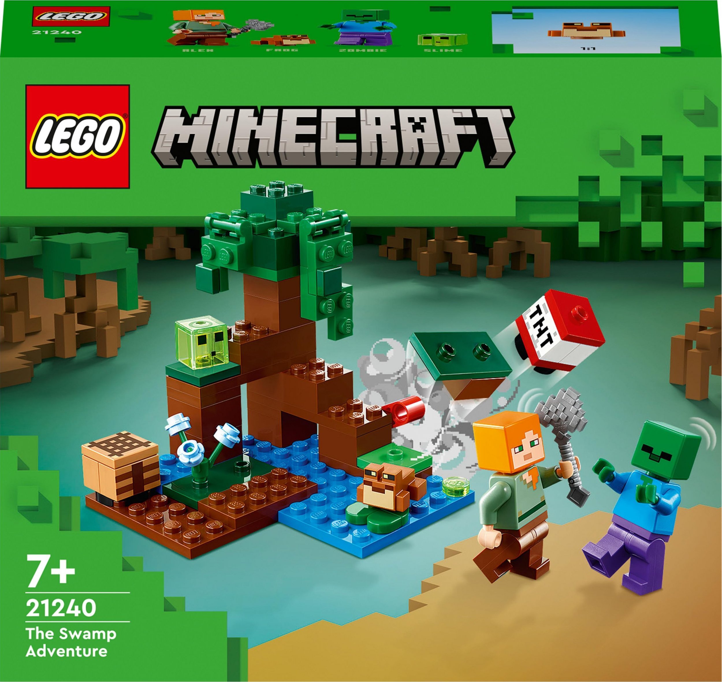 LEGO Minecraft Aventura în mlaștină (21240)