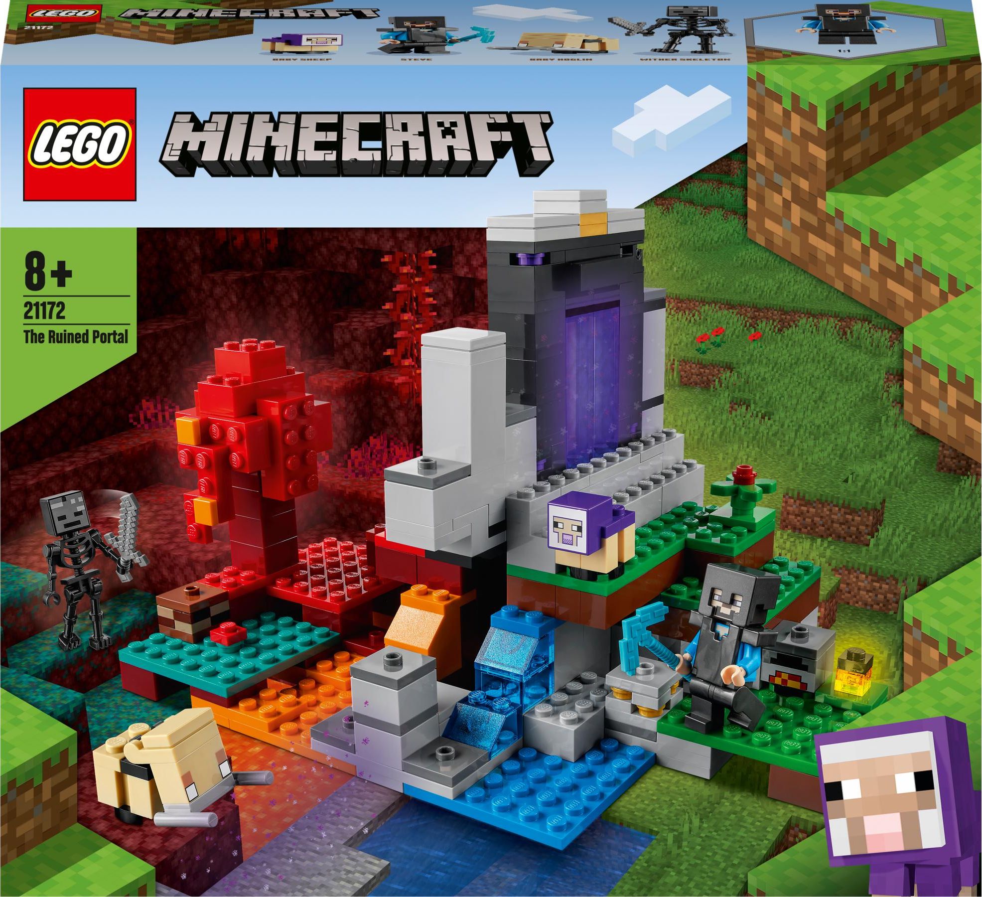 LEGO Minecraft - Portalul ruinat 21172, 316 piese
