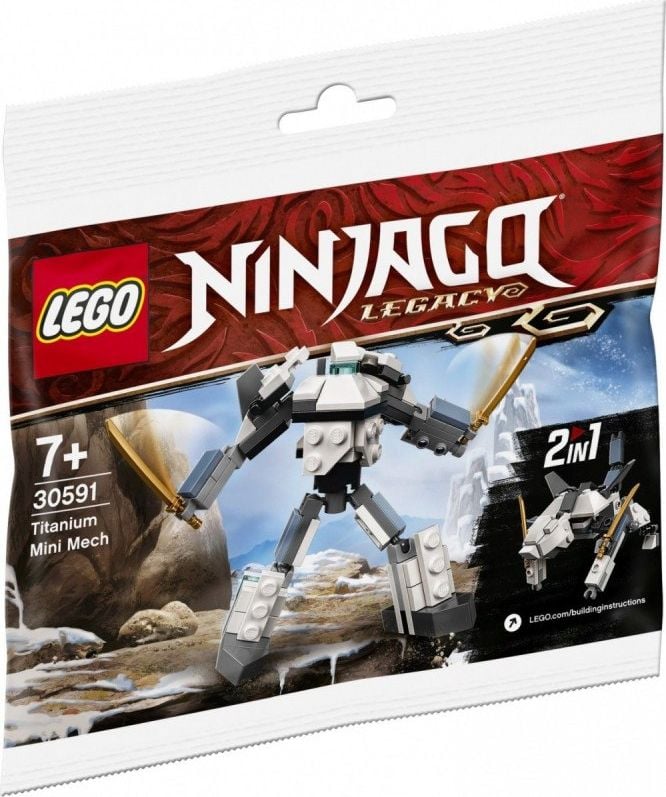 LEGO Ninjago - Titanium Mini Mech 30591, 77 piese