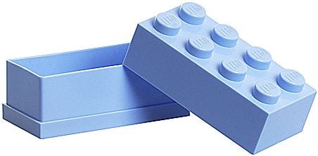 Recipient depozitare Minipudelko klocek LEGO® z 8 wypustkami (Light Royal Blue)