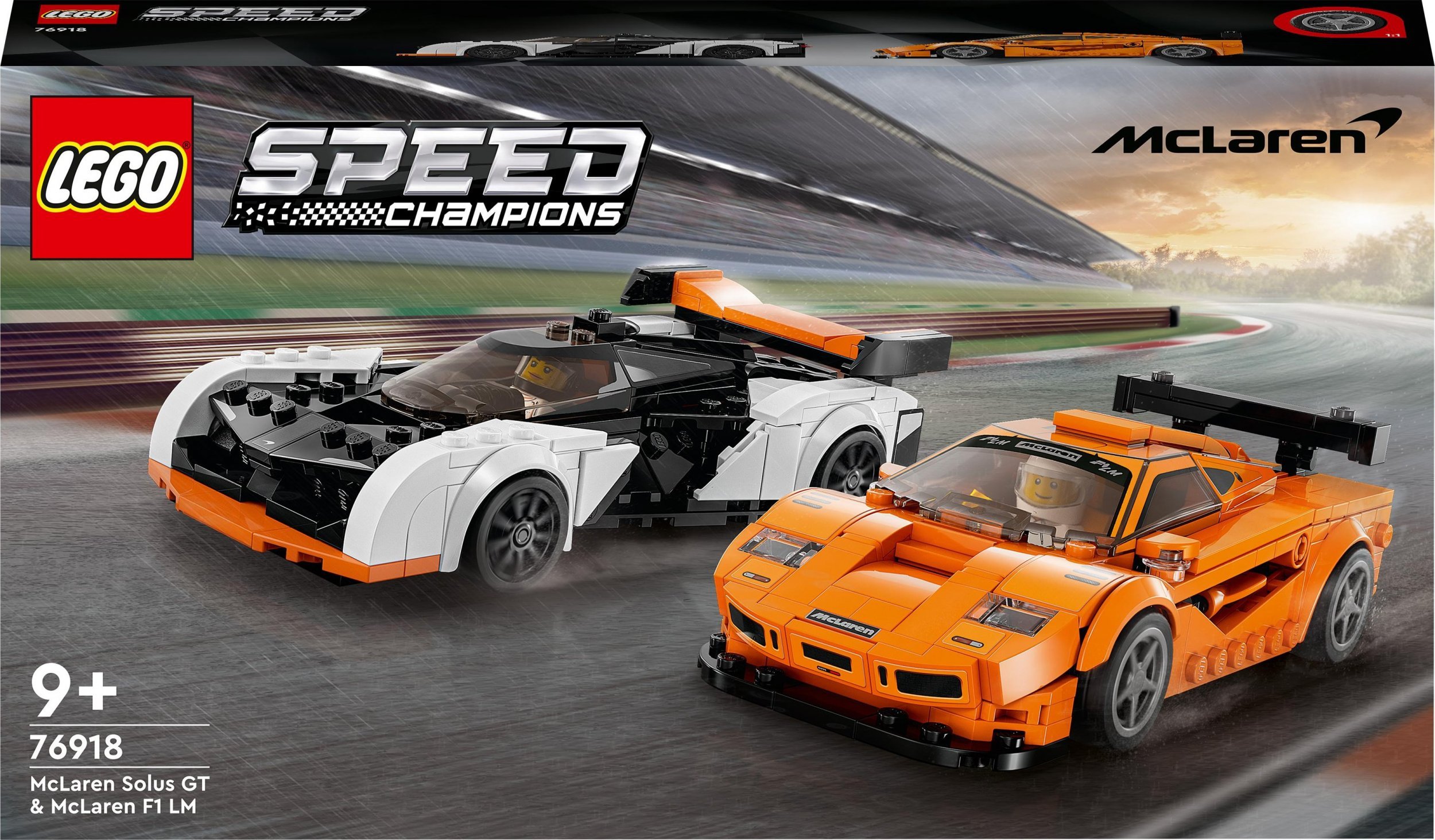 LEGO Speed Champions McLaren Solus GT și McLaren F1 LM (76918)