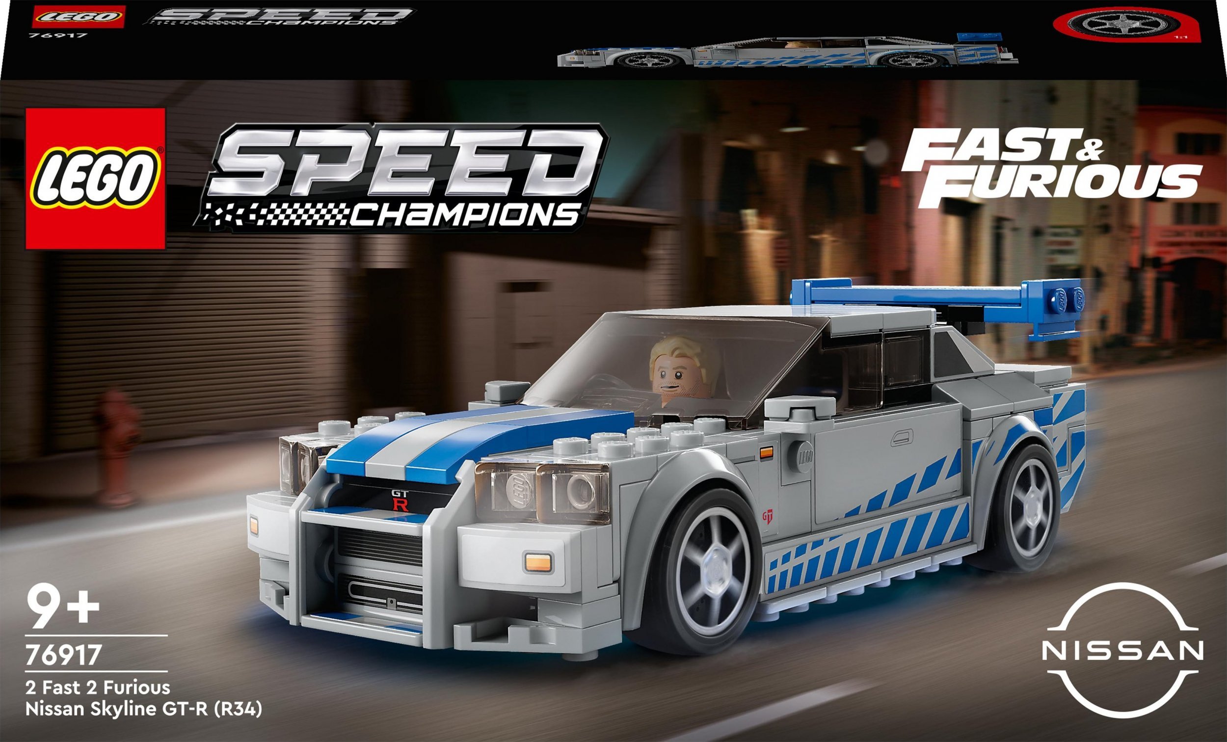 LEGO Speed Champions Nissan Skyline GT-R (R34) de la Too Fast Too Furious (76917)