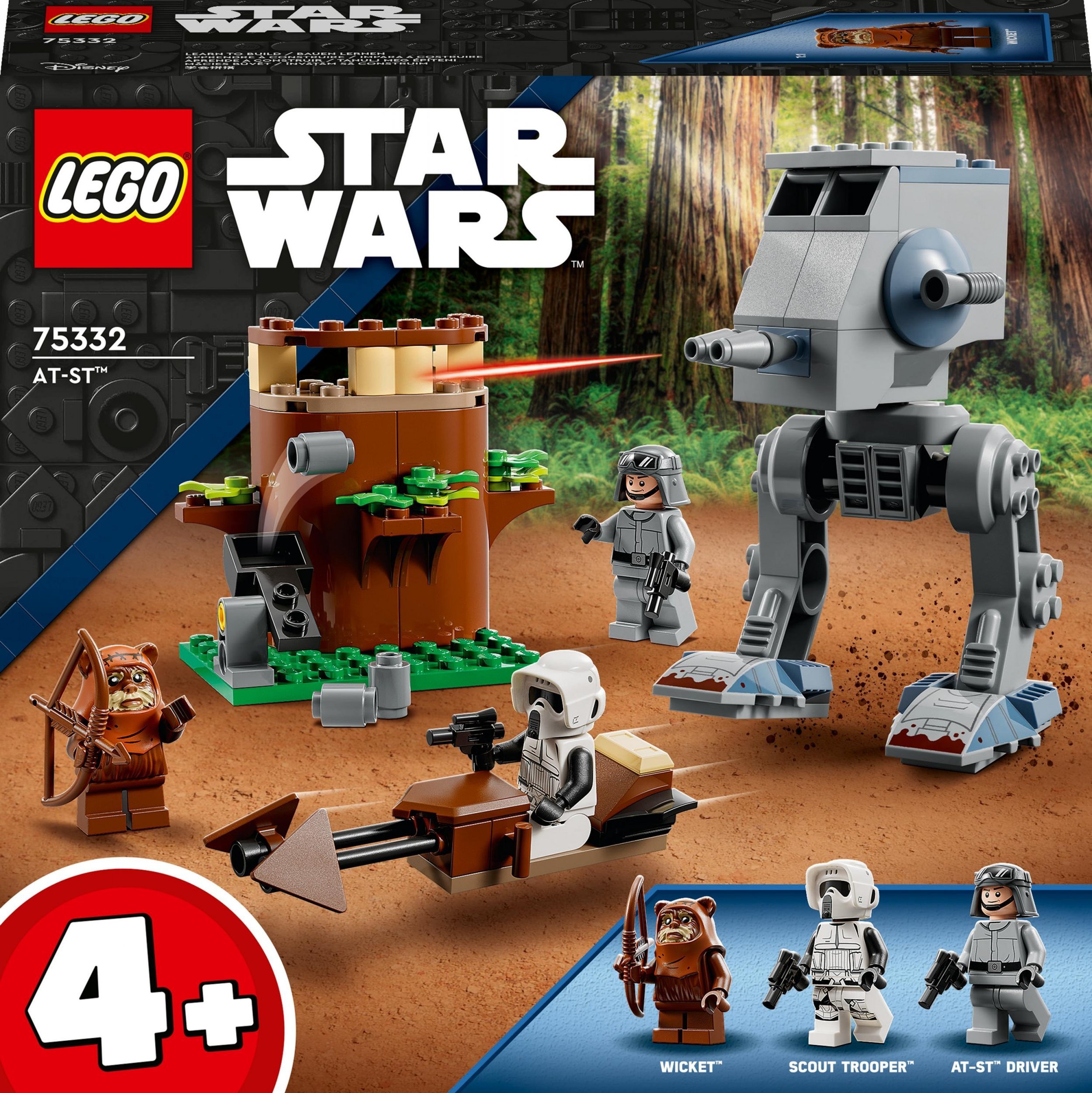 LEGO Star Wars AT-ST (75332) este un set de construcție ce reprezintă un robot de luptă din seria Star Wars, construit din piese de LEGO. Este inspirat de modelul AT-ST (All Terrain Scout Transport) prezent în filmele Star Wars și include detalii rea