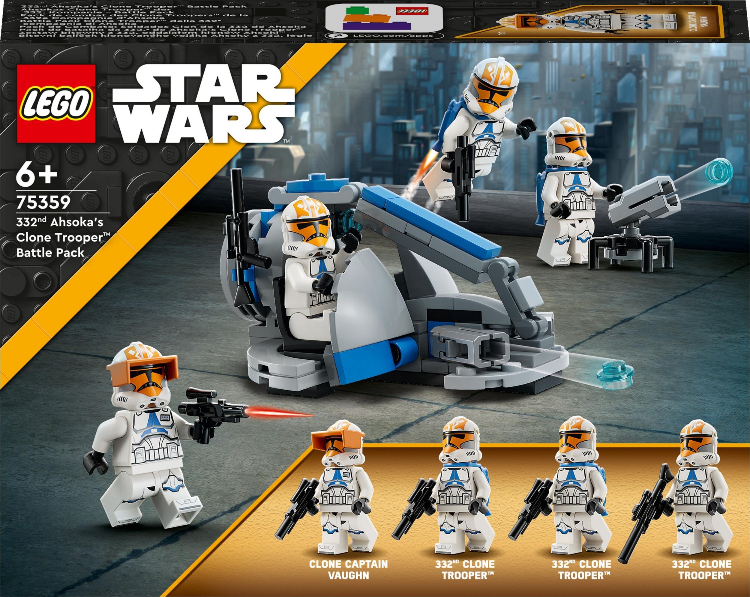 Set de luptă LEGO Star Wars Ahsoka™ Clon Squad 332 (75359)