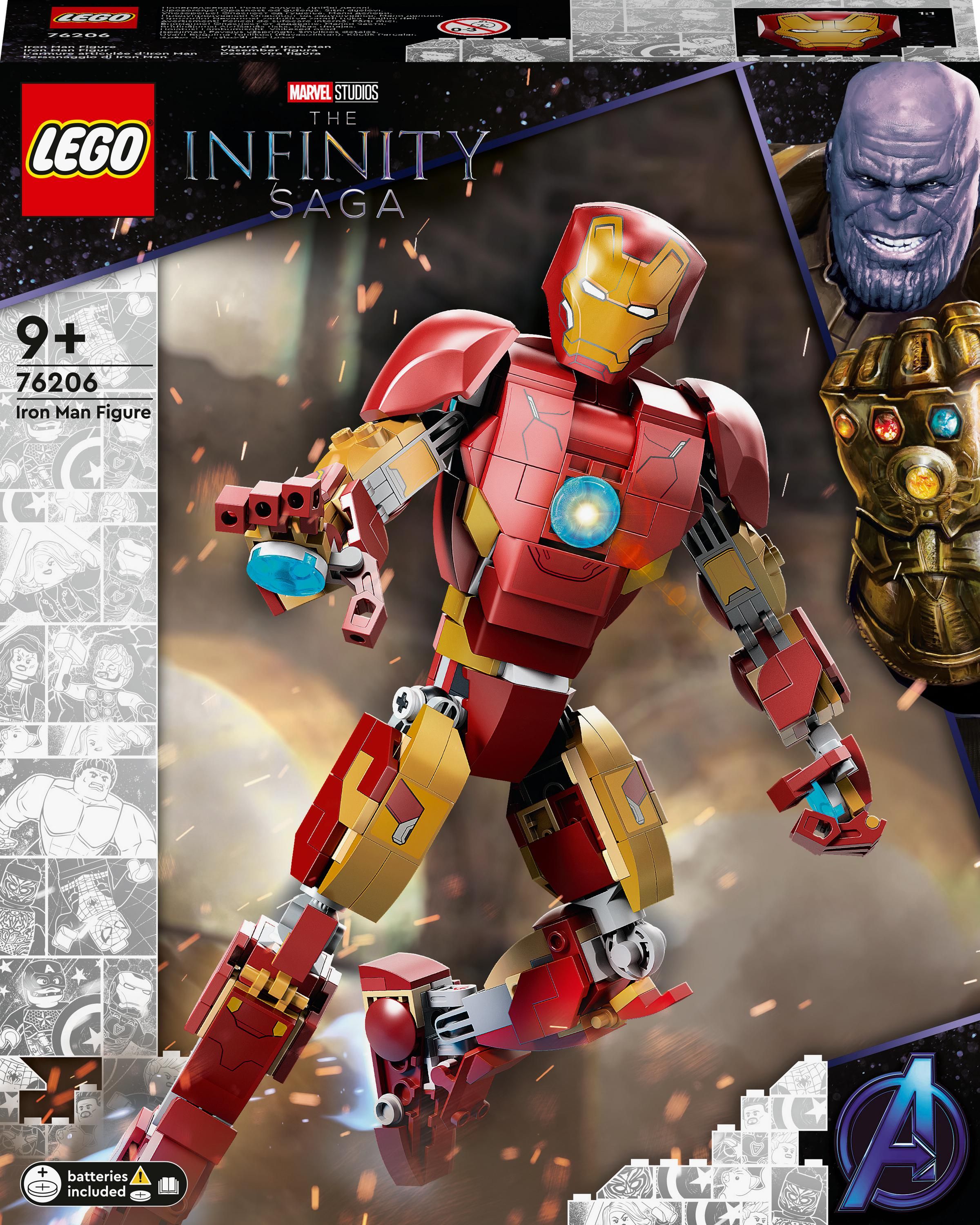 LEGO® Super Heroes - Figurina Iron Man 76206, 381 piese