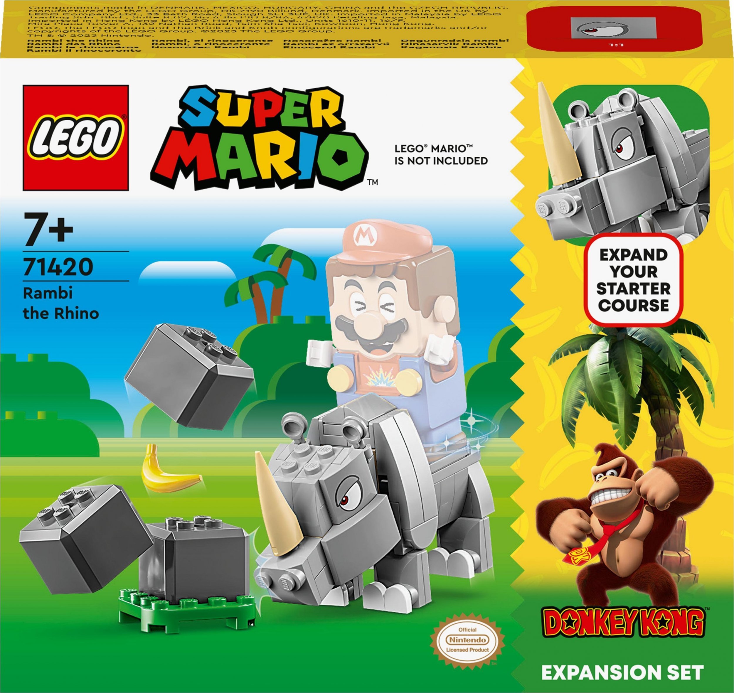 LEGO Super Mario Nosorożec Rambi — zestaw rozszerzający (71420)