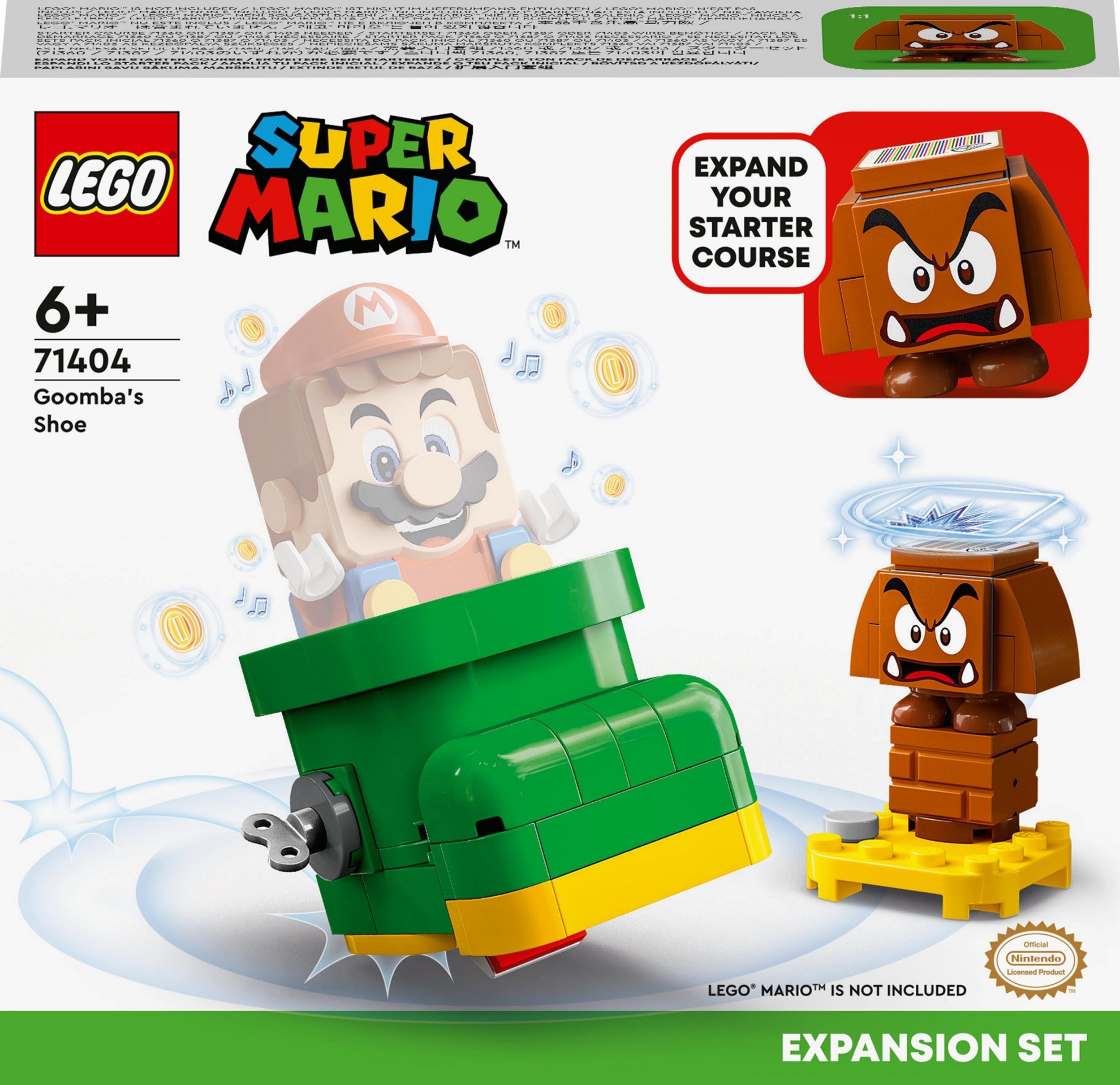 LEGO® Super Mario™ - Set de extindere - Pantoful lui Goomba 71404, 76 piese