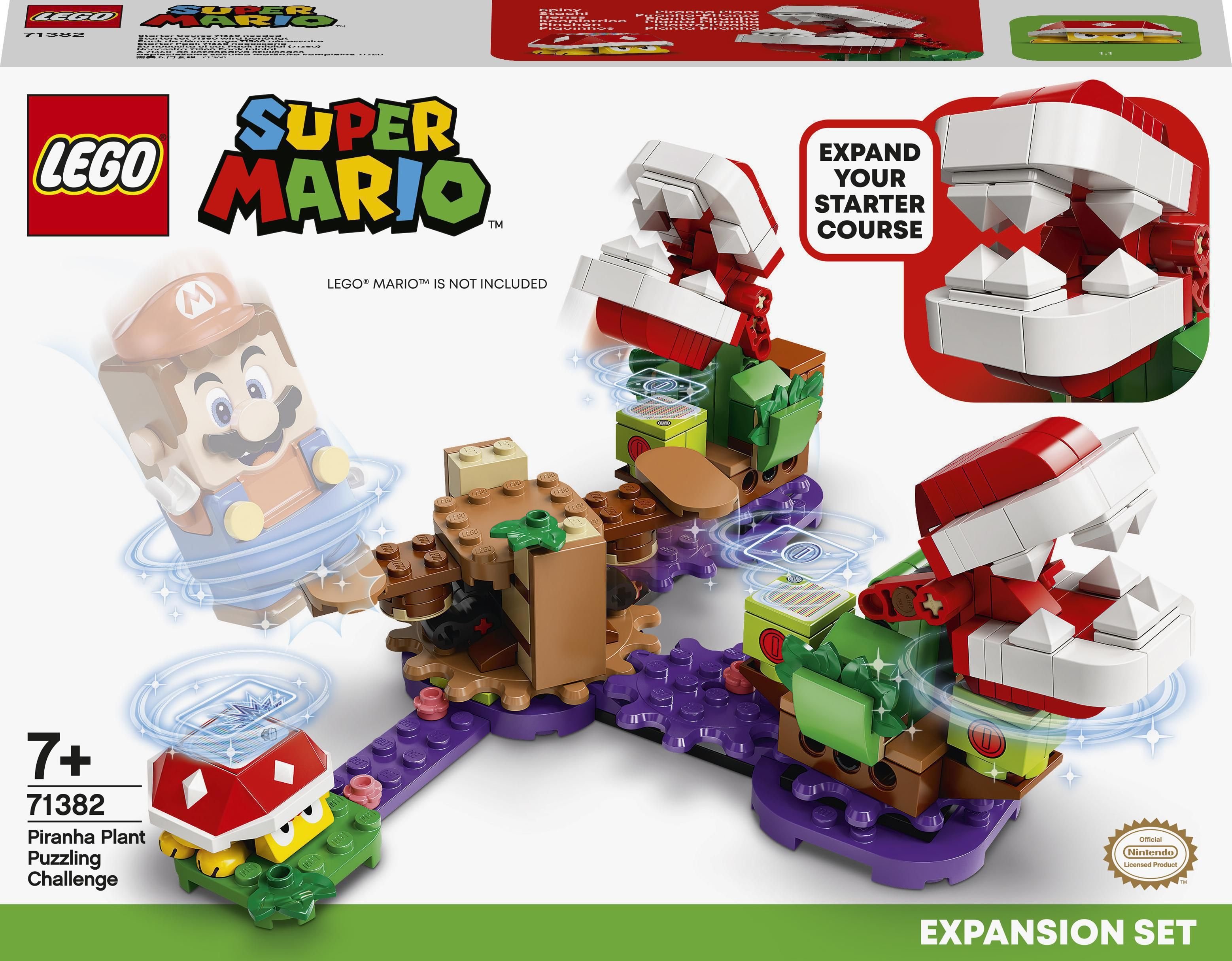 LEGO Super Mario, Set de extindere - Provocarea Plantei Piranha 71382