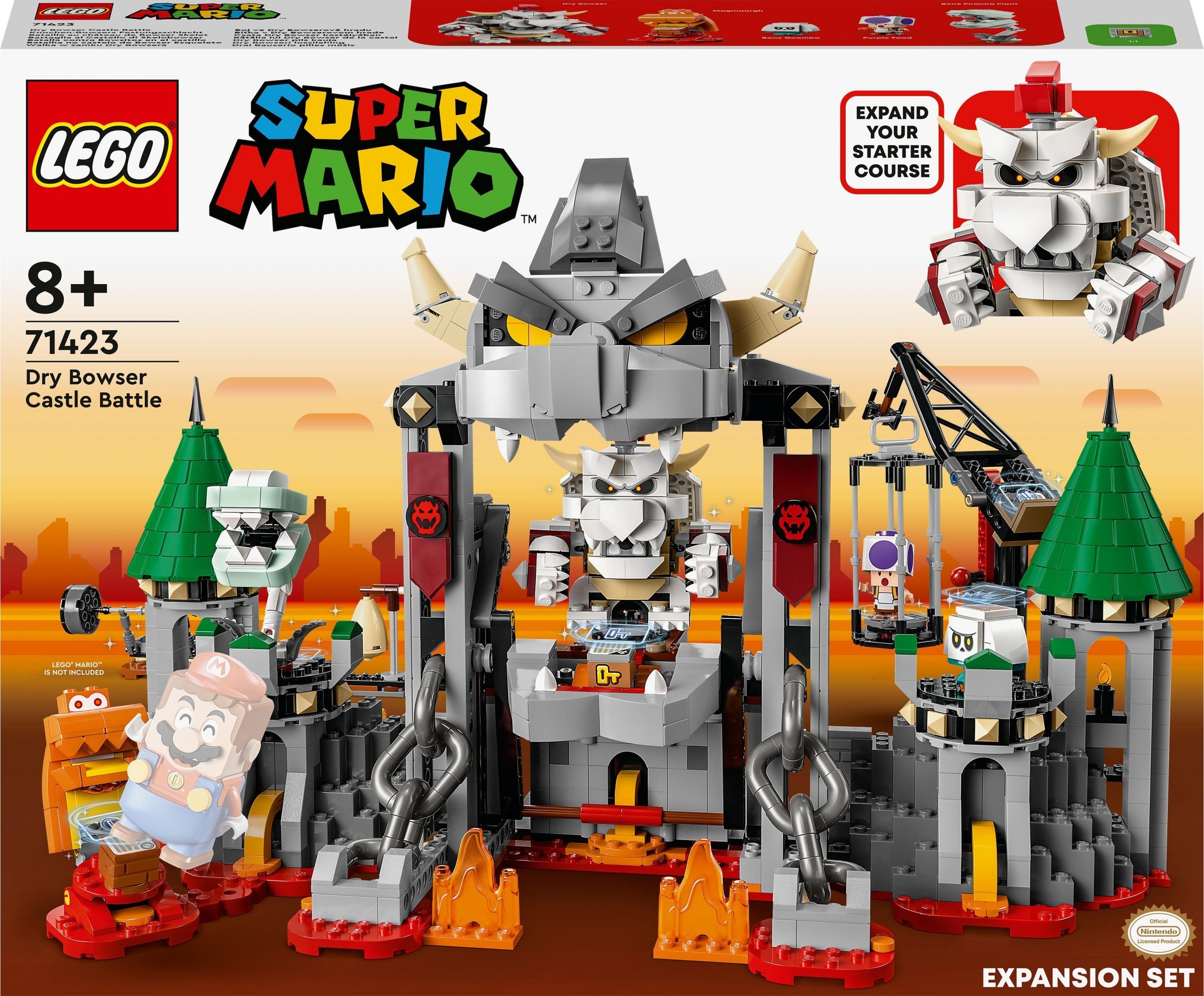 LEGO Super Mario Walka w zamku Dry Bowsera — zestaw rozszerzający (71423)