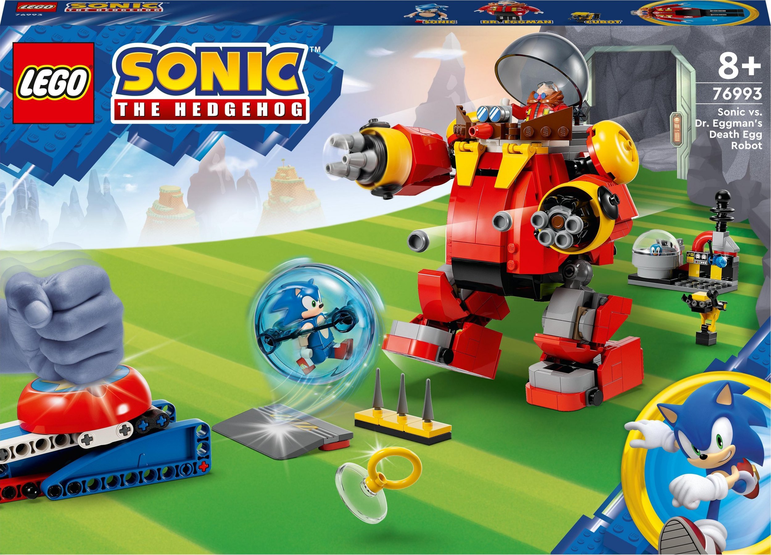 Lego WEAR Sonic the Hedgehog Sonic kontra dr. Eggman i robot Death Egg (76993)