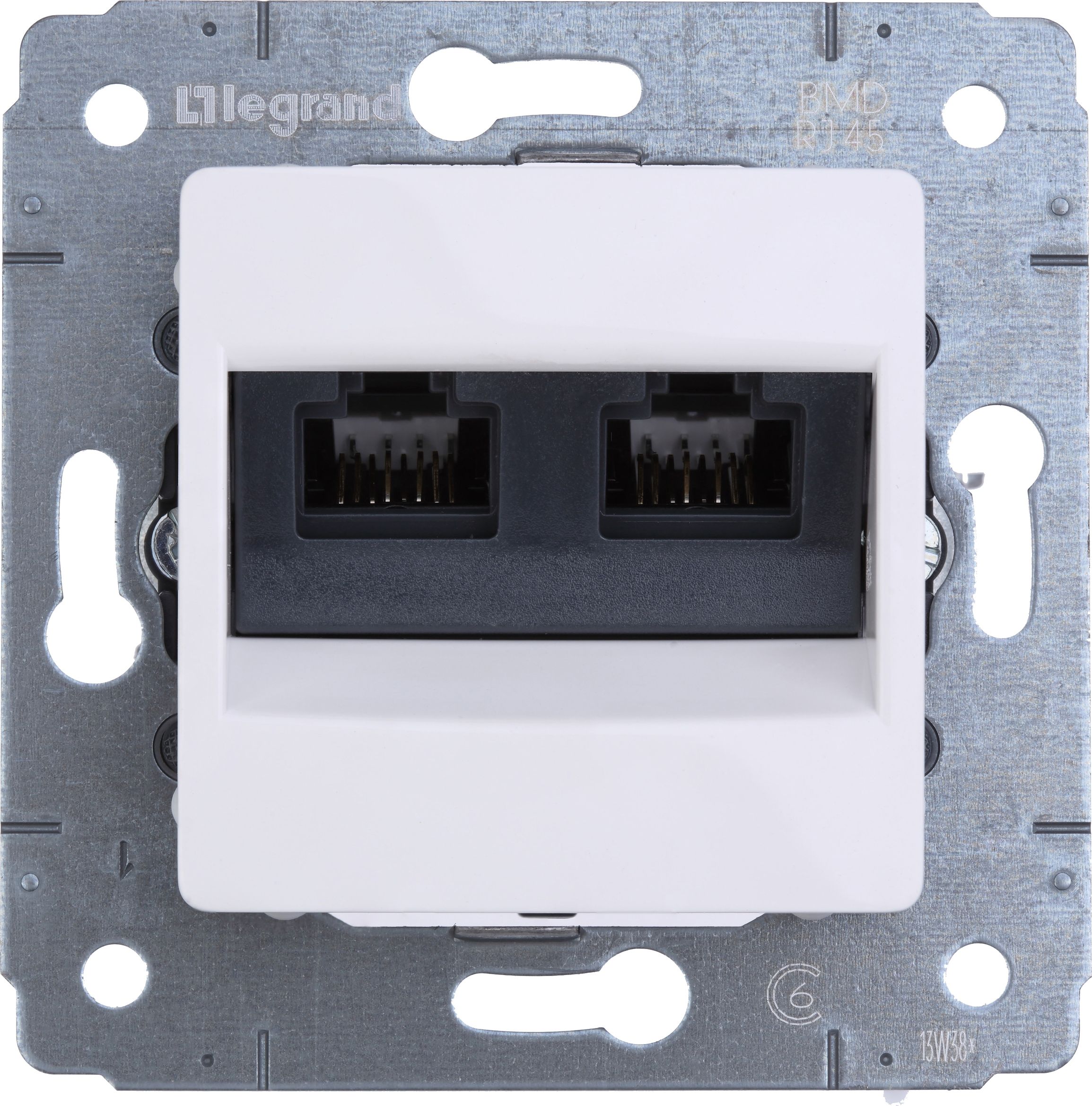 Cariva dublu soclu calculator RJ45 categoria 6 UTP Alb - 773642