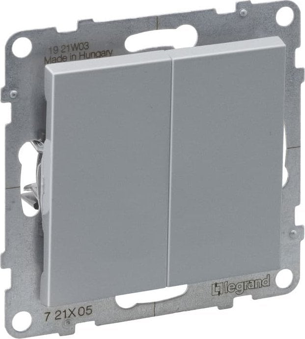 Legrand SUNO Conector dublu sfeșnic aluminiu 10AX 250V cleme automate 721305
