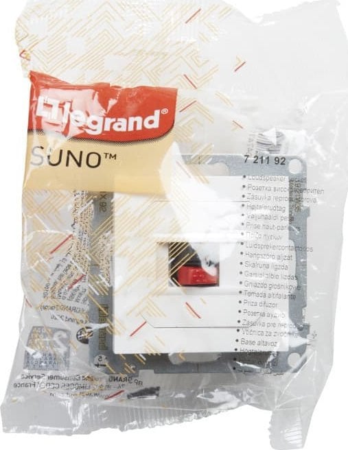 Legrand SUNO Priză single pentru difuzor alb 721192