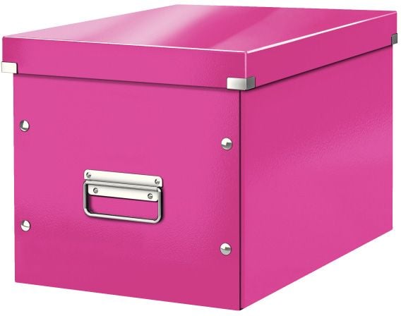 Dulapuri de arhiva - Cutie Leitz Click & Store Cub, mare, roz