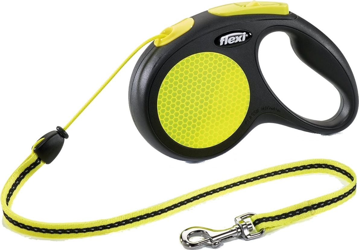 Lesa Flexi New Classic Neon, Cu Snur ,M 5m, Neon pana la 20kg 20912