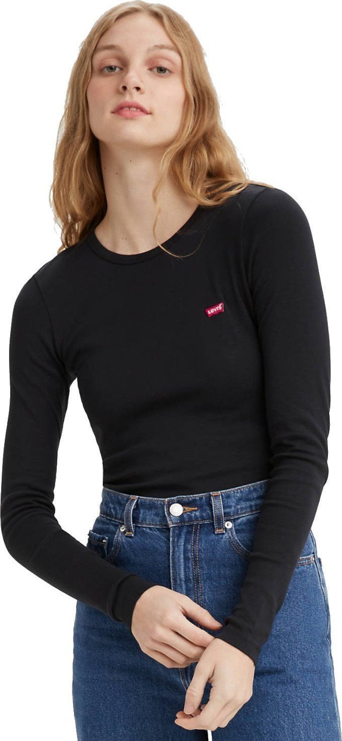 Levi&apos;s, Bluza slim fit din amestec de bumbac, Negru, M