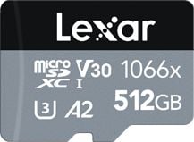 Lexar Professional 1066x MicroSDXC Card 512GB Clasa 10 UHS-I/U3 A2 V30 (LMS1066512G-BNANG)