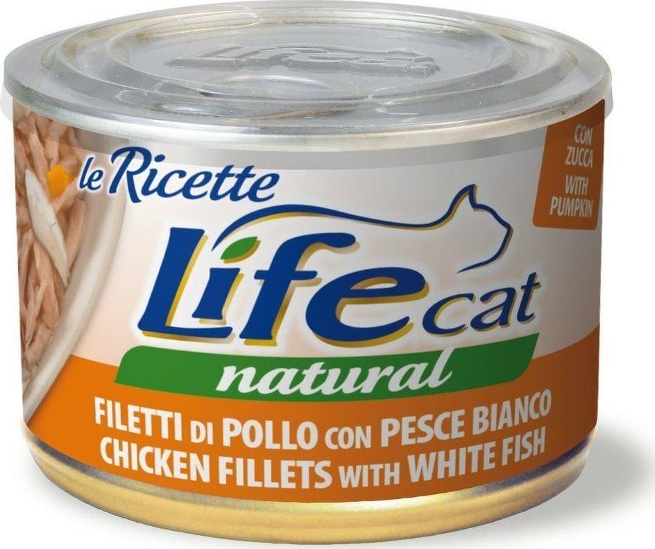 Life Pet Care LIFE CAT 150g PUI + PESTE ALB LA RICETTE /24