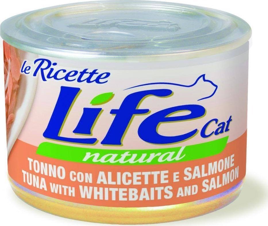 Life Pet Care LIFE CAT pudra 150g TON+ANCHOA+SOMON LA RICETTE /24